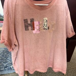 Torrid Blush Graphic Short Sleeve Tee